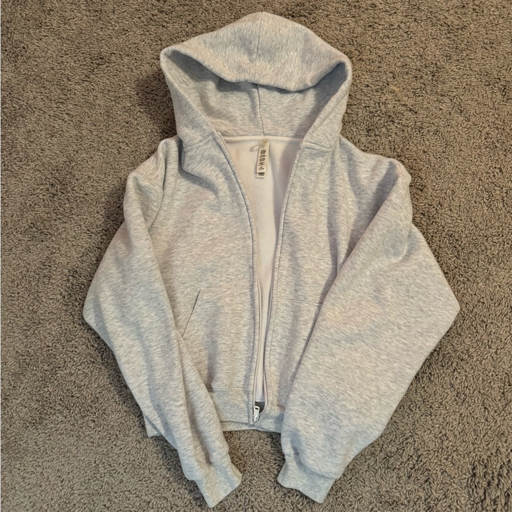 SKIMS Cotton Fleece Classic Zip Up